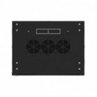 Шкаф настенный EKF 19 TERACOM PRO 9U 600х450 мм дверь стеклянная с замком-ручкой черный изображение 3