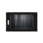 Шкаф настенный EKF 19 TERACOM PRO 9U 600х450 мм дверь стеклянная с замком-ручкой черный изображение 2