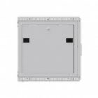 Шкаф настенный EKF 19 TERACOM PRO 9U 600х600 мм дверь стеклянная с замком-ручкой серый изображение 6