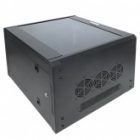 Шкаф настенный EKF 19 TERACOM PRO 12U 600х450 мм дверь стеклянная с замком-ручкой черный изображение 11