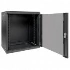 Шкаф настенный EKF 19 TERACOM PRO 12U 600х450 мм дверь стеклянная с замком-ручкой черный изображение 3