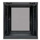 Шкаф настенный EKF 19 TERACOM PRO 12U 600х450 мм дверь стеклянная с замком-ручкой черный изображение 6