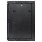 Шкаф настенный EKF 19 TERACOM PRO 12U 600х450 мм дверь стеклянная с замком-ручкой черный изображение 9