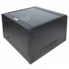 Шкаф настенный EKF 19 TERACOM PRO 12U 600х450 мм дверь стеклянная с замком-ручкой черный изображение 12