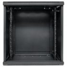 Шкаф настенный EKF 19 TERACOM PRO 12U 600х450 мм дверь стеклянная с замком-ручкой черный изображение 5