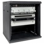 Шкаф настенный EKF 19 TERACOM PRO 12U 600х450 мм дверь стеклянная с замком-ручкой черный изображение 16