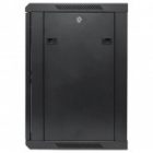Шкаф настенный EKF 19 TERACOM PRO 12U 600х600 мм дверь стеклянная с замком-ручкой черный изображение 5