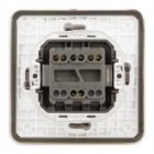 Выключатель двойной скрытой установки ЭРА Эксперт 11-1524-01 10А IP55 белый изображение 3