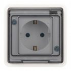 Розетка скрытой установки ЭРА Эксперт 11-2522-01 2P+E 16А шторки IP55 белый изображение 2