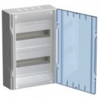 Щит навесной пластиковый ИЭК KREPTA 5 ЩРН-П-24 24 модуля (2х12) с прозрачной дверкой IP40 белый (электрический шкаф) изображение 2