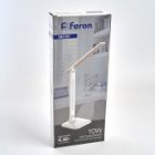 Светильник светодиодный настольный Feron DE1725 10W, 4000K, 230V, диммируемый, складной, белый изображение 4