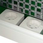 Щит мультимедийный встраиваемый SE City9 Box IT 36 модулей 3 ряда 2 розетки с прозрачной дверью изображение 5