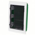 Щит мультимедийный встраиваемый SE City9 Box IT 36 модулей 3 ряда 2 розетки с прозрачной дверью изображение 3