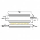 Блок питания для светодиодной ленты Kaisen 250W 24V 0-10,42A -30+40°С IP67 250x90x40 mm изображение 2