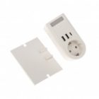 Адаптер USB многофункциональный Rexant (2хUSB-A, USB-С, 2P+E) с подсветкой и подставкой для телефона изображение 2
