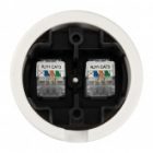 Накладная розетка RJ11 двойная TDM Болонь фарфор белый изображение 4