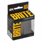Выключатель 2-клавишный ИЭК BRITE с индикацией для отелей 10А бронза (ВС10-2-9-БрТБ) изображение 2