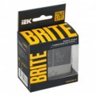 Кнопка звонка с индикацией для отелей ИЭК BRITE 10А сталь (ВС10-1-9-БрС) изображение 2