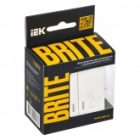 Выключатель 2-клавишный ИЭК BRITE с индикацией для отелей 10А жемчуг (ВС10-2-9-БрЖ) изображение 2