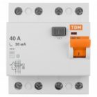 Устройство защитного отключения TDM ВД1-63 4Р 40А 30мА тип АС изображение 3