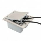 Лючок напольный EKF С-Line WP-6 под 6 модулей 45х22,5мм IP66 серебристый металлик изображение 9