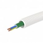 Гофра ПЛЛ DKC 20мм без галогенов белая с кабелем ППГнг(А)-HF 3x2,5 РЭК ГОСТ (50м) изображение 3