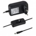 Блок питания TDM 12W 12V IP20 для светодиодных лент и модулей DC пластиковый корпус, адаптер изображение 2