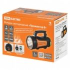 Фонарь светодиодный TDM Прожектор 8 аккумуляторный, 5W LED, 220Lm, 3,7V, 2,4 Ah, USB изображение 6