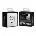Розетка с заземлением Kranz Miele Round 16А со шторками и USB A+С 5В/3А с рамкой перламутр изображение 7