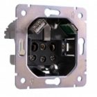 Розетка с заземлением Kranz Miele Round 16А со шторками и USB A+С 5В/3А с рамкой перламутр изображение 6