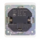 Розетка с заземлением Kranz Miele Round 16А со шторками и USB A+С 5В/3А с рамкой перламутр изображение 3