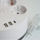 Удлинитель Stekker Comfort HM10-51-01 5х2P+E 16A 3500Вт 2USB A+1C 5V 3,1A 3x1мм2 2.5 м белый изображение 4