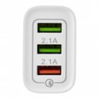 Сетевое зарядное устройство Rexant 3 x USB, 5V, 3 А + 1 А + 1 А, белое изображение 5