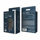 Сетевое зарядное устройство Rexant с двумя портами USB-A и Type-C, 30Вт GaN компактный изображение 3