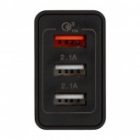 Сетевое зарядное устройство Rexant-переходник 3xUSB адаптер, 30W черное изображение 3