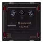 Розетка Daccord Metra45 2К+З со шторками винтовой зажим 2М, красная (аналог 077218 Mosaic) изображение 2