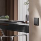 Умный одноклавишный выключатель AtlasDesign Sber & Systeme Electric 10А Zigbee L+N, карбон изображение 5