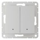 Умный двухклавишный выключатель AtlasDesign Sber & Systeme Electric 10А Zigbee L+N, белый изображение 3