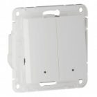 Умный двухклавишный выключатель AtlasDesign Sber & Systeme Electric 10А Zigbee L+N, белый изображение 4