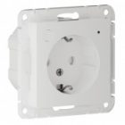 Умная розетка AtlasDesign Sber & Systeme Electric 2P+E 16А шторки Zigbee L+N, белый изображение 4