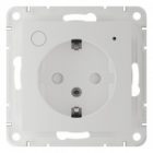 Умная розетка AtlasDesign Sber & Systeme Electric 2P+E 16А шторки Zigbee L+N, белый изображение 3