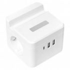 Удлинитель EKF Куб, 2х2Р+Е шторки, 3USB 3А быстрая зарядка подставка ночник, кабель 1,3м 1мм2 PROxim изображение 8