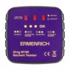 Тестер розеток Ermenrich Zing ST30, 230 В фиолетовый изображение 2