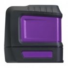 Лазерный уровень Ermenrich BASE LT10, 2 линии, цвет лазера красный, диапазон до 15 м, фиолетовый изображение 7