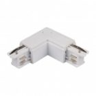 Коннектор для трехфазного шинопровода JazzWay 3P PTR CL-WH OUT угловой внешний белый изображение 3