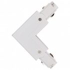 Коннектор для трехфазного шинопровода JazzWay 3P PTR CL-WH OUT угловой внешний белый изображение 2