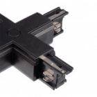 Коннектор для трехфазного шинопровода JazzWay 3P PTR CX-BL X-образный черный изображение 7