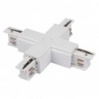 Коннектор для трехфазного шинопровода JazzWay 3P PTR CX-WH X-образный белый изображение 4