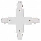 Коннектор для трехфазного шинопровода JazzWay 3P PTR CX-WH X-образный белый изображение 2