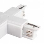 Коннектор для трехфазного шинопровода JazzWay 3P PTR CX-WH X-образный белый изображение 5